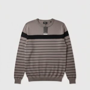 Jersey de punto a rayas para hombre