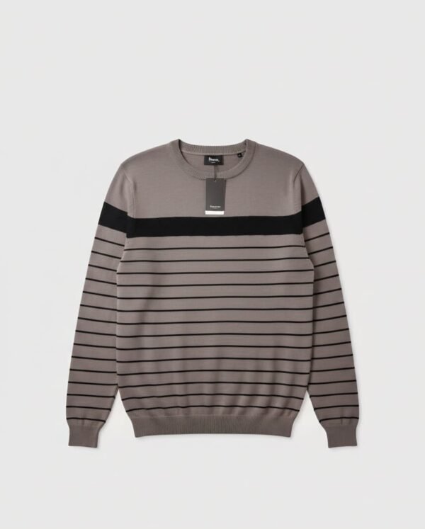 Jersey de punto a rayas para hombre