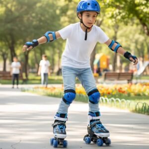 Patines de ruedas para niñas y niños de 4 a 12 años, patines ajustables para niños pequeños.