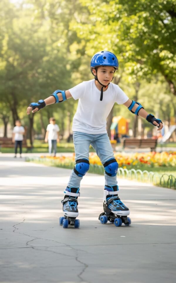 Patines de ruedas para niñas y niños de 4 a 12 años, patines ajustables para niños pequeños.