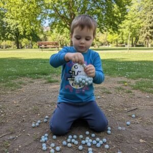 Bolsa de 100 canicas de vidrio