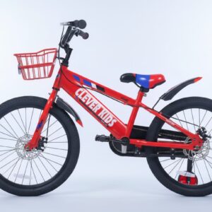 Bicicleta 20" marca CLEVER KIDS con cesta delantera, frenos de disco, guardabarrros