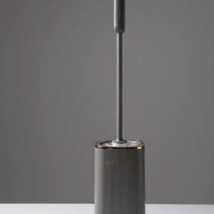 Cepillo de inodoro con soporte.