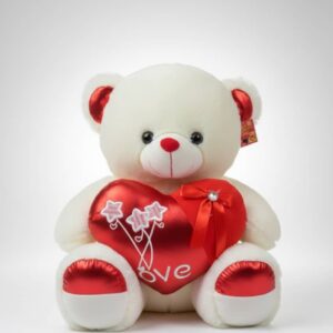 Oso de peluche de regalo con corazon Love y globo en forma de estrella