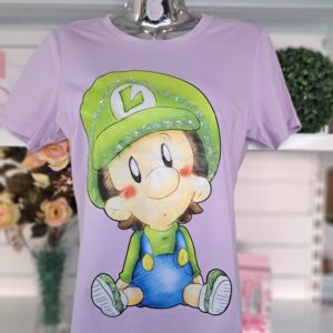 Camiseta con dibujo estampado del personaje Baby Luigi
