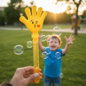 Varita de burbujas con forma de mano