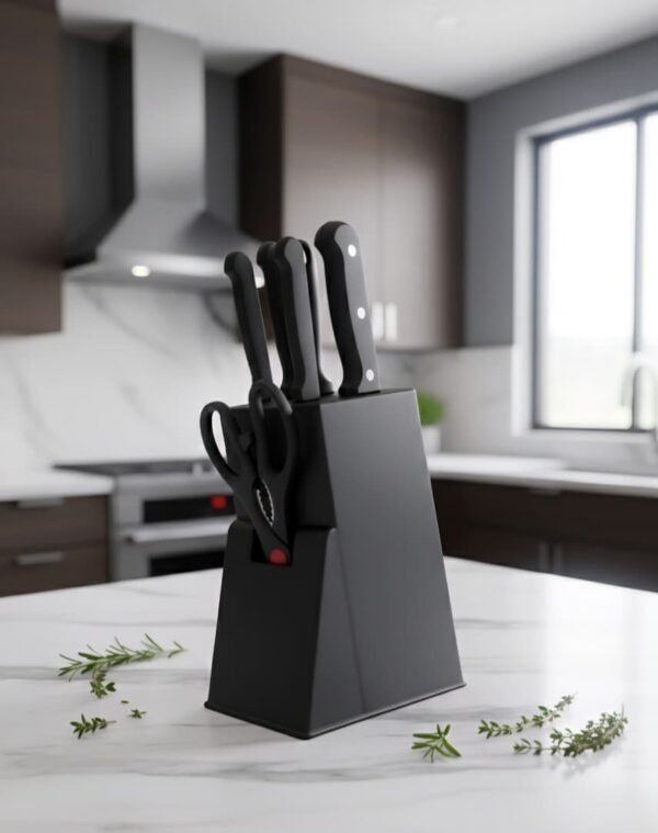 Juego de cuchillos de cocina negro