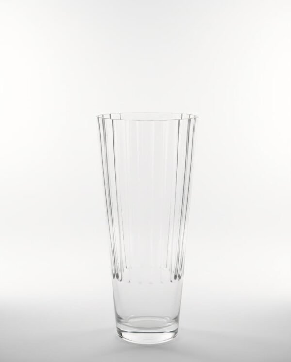 Vaso de cristal transparente estilo vaso alto,