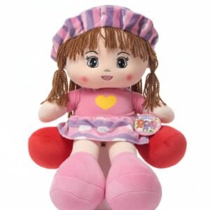 Muñeca de trapo de peluche similar a los modelos de Linzy Toys