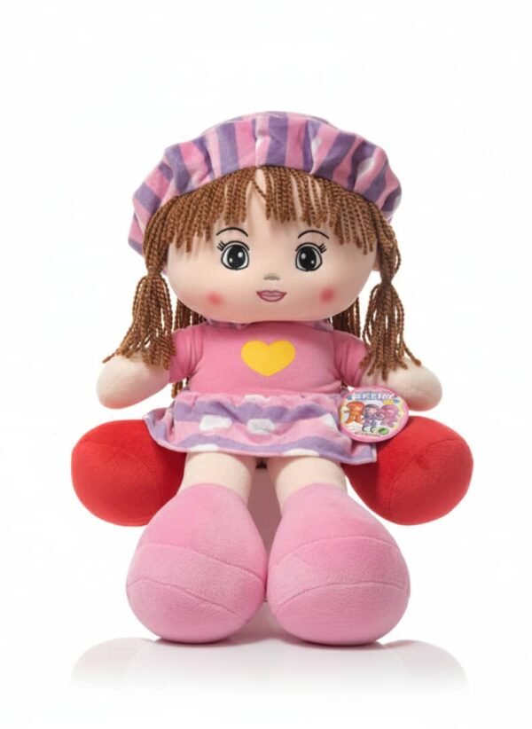 Muñeca de trapo de peluche similar a los modelos de Linzy Toys