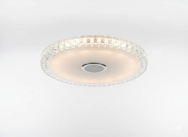 Lámpara de techo moderna de cristal empotrada con tecnología LED
