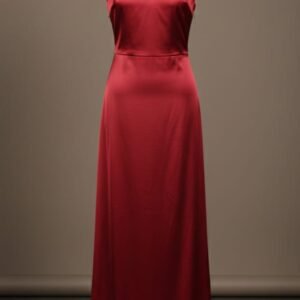 Vestido para dama de honor, color vino