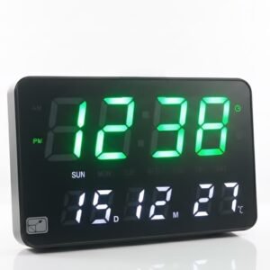 Reloj de pared digital con pantalla LED