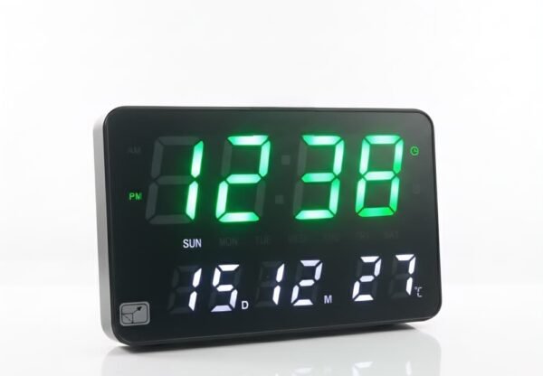 Reloj de pared digital con pantalla LED