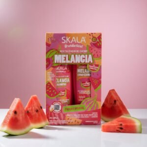 Kit de cuidado capilar Skala Frutástica Melancia, que incluye champú y acondicionador diseñados para revitalizar rizos