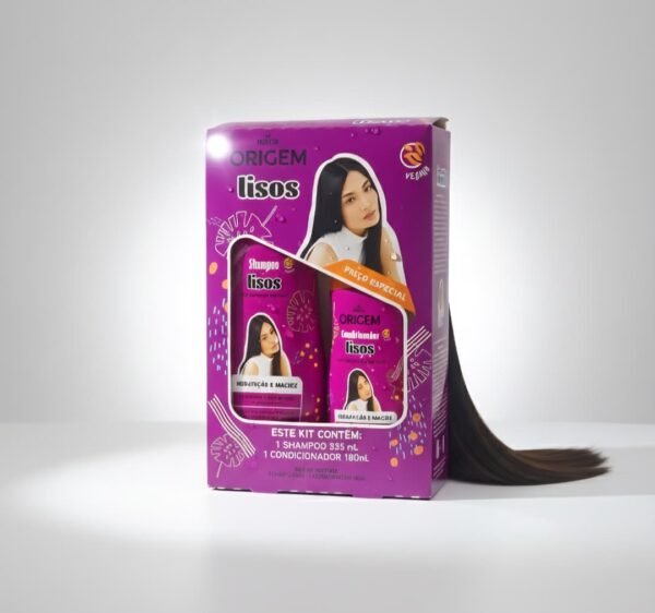 Shampoo + acondicionador Origem 325+180ml Lisos