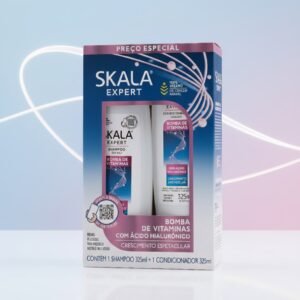 Kit de Shampoo y Acondicionador Skala Expert Bomba de Vitaminas, diseñado para el crecimiento capilar y la reparación.