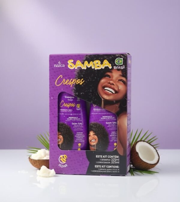 Kit nazca samba shampoo y acondicionador para pelos crespos