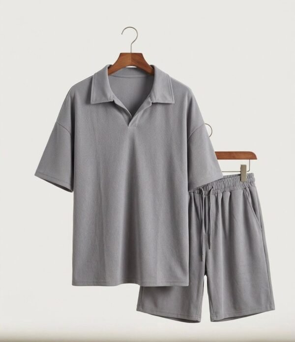 Conjunto de ropa para hombre, camisa manga corta y short