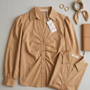 Blusa tipo corset estilo aesthetic con efecto amarrado