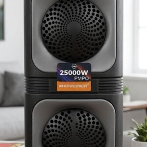 Bocina 2x4" rec/fm/bt/usb/tf/mic/tws/karaoke