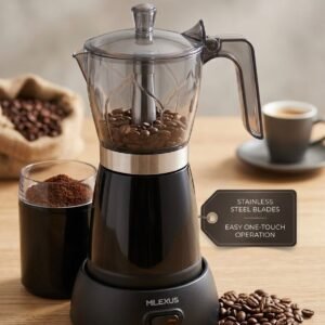 Cafetera eléctrica estilo moka de la marca Milexus