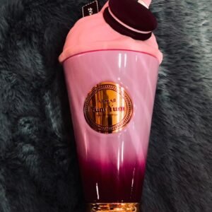 Perfume Armaf Yum Yum para mujer, frasco con forma de batido con detalles de macaron
