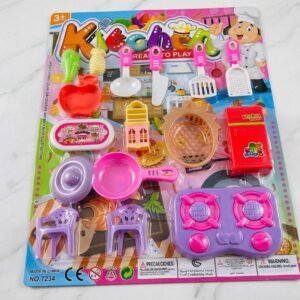 Juego de cocina de juguete para niños.
