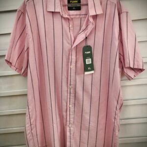 Camisa de manga corta para hombre a rayas