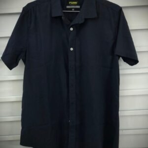 Camisa de manga corta para hombre de cuello clásico