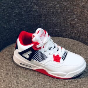 Zapatillas deportivas para niños rojas, negras y blancas