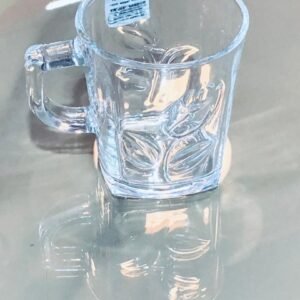 Taza de té de vidrio transparente