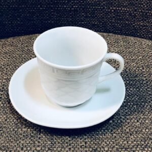 Juego de 6 tazas de té y platillo de la colección Intaglio de la marca Wedgwood