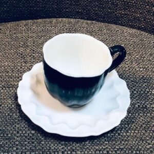 Juego de 6 tazaz y platillos de porcelana de la marca Royal Stuart