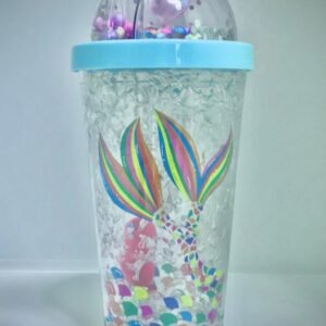 Vaso con luces LED y diseño de sirena