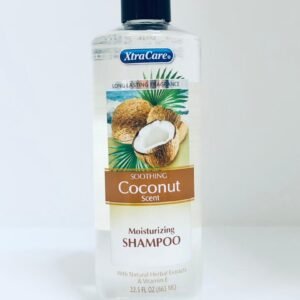 Champú hidratante de la marca XtraCare con aroma a coco y extractos de hierbas naturales.