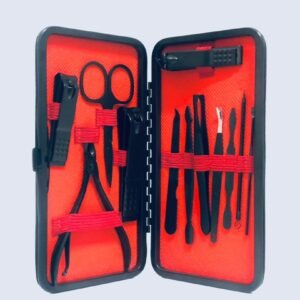 Kit de manicura y pedicura portátil.