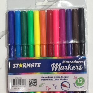Paquete de 12 marcadores de colores de la marca Starmate.