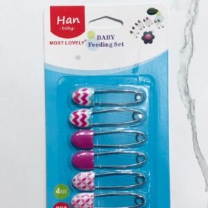 Alfileres de seguridad para pañales de la marca Han Baby, modelo "Most Lovely Feeding Set".