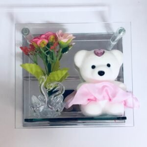 Oso de peluche decorativo con diseño de San Valentín