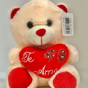 Oso de peluche con corazon y letrero "Te Amo"