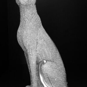 Figura decorativa con forma de leopardo o pantera