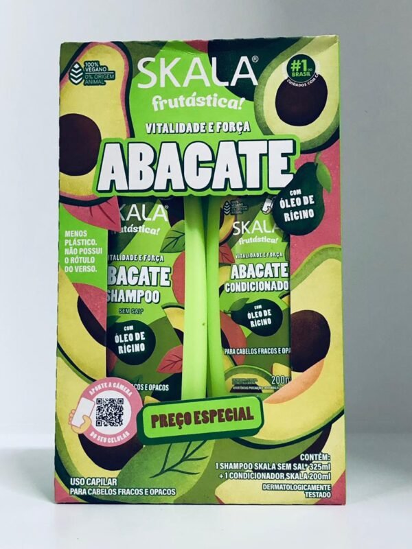 Conjunto de shampoo + acondicionador a base de aguacate