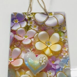 Bolso para regalo con flores