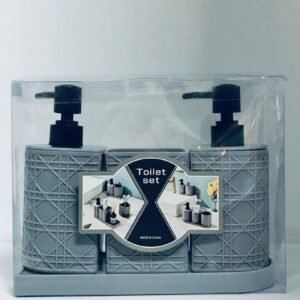 Set de dispensador de baño de 3 piezas