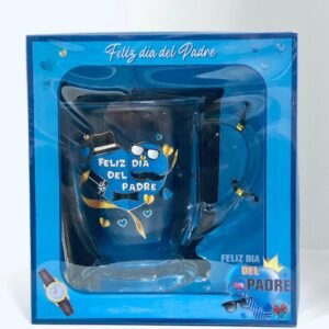 Taza de cristal como regalo por el Día del Padre