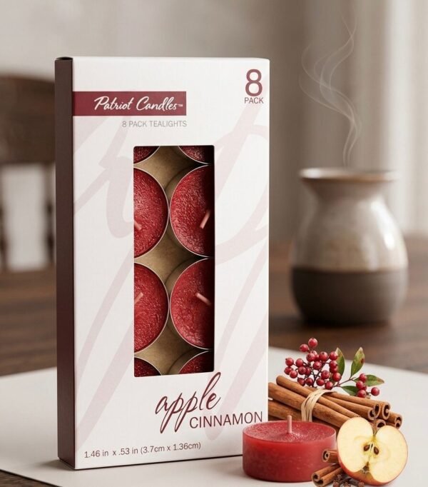 Velas aromáticas (8) olor a manzana