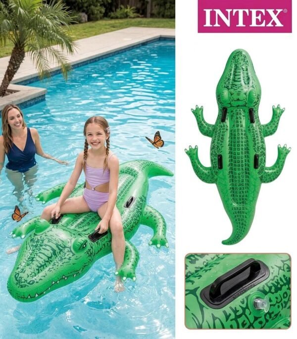 Flotador con forma de cocodrilo