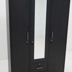 Armario ropero de tres puertas con espejo