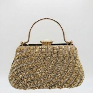 Bolso de mano con cuentas y pedrería